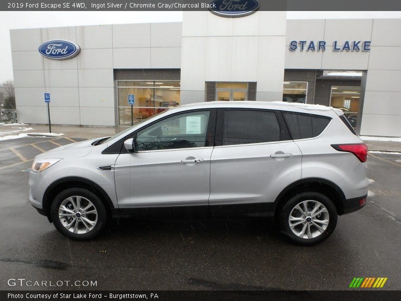 Ingot Silver / Chromite Gray/Charcoal Black 2019 Ford Escape SE 4WD