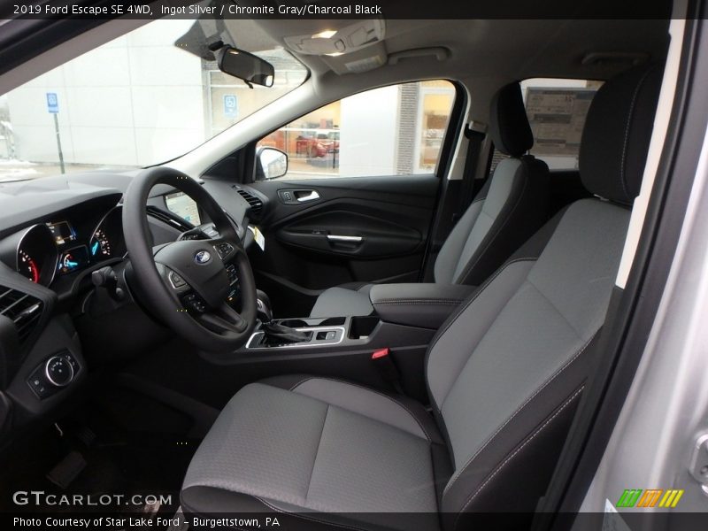 Ingot Silver / Chromite Gray/Charcoal Black 2019 Ford Escape SE 4WD