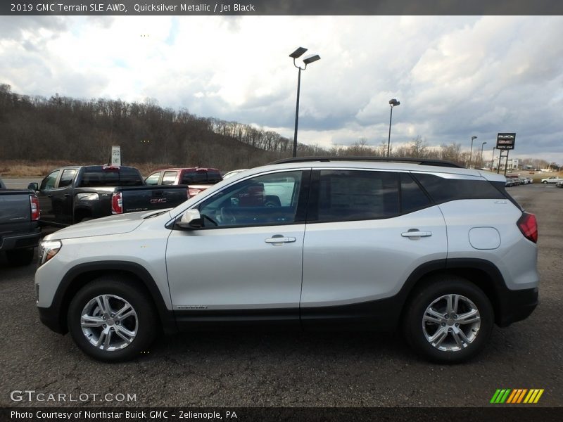 Quicksilver Metallic / Jet Black 2019 GMC Terrain SLE AWD