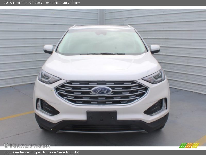 White Platinum / Ebony 2019 Ford Edge SEL AWD
