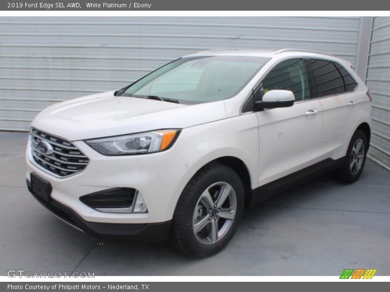White Platinum / Ebony 2019 Ford Edge SEL AWD