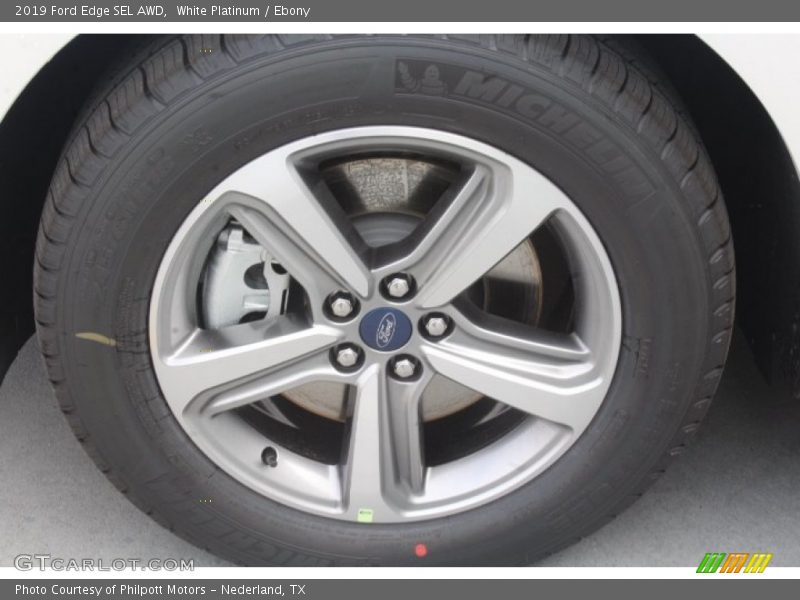 White Platinum / Ebony 2019 Ford Edge SEL AWD