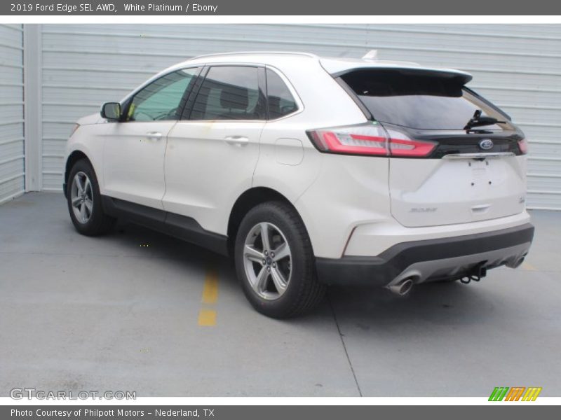 White Platinum / Ebony 2019 Ford Edge SEL AWD