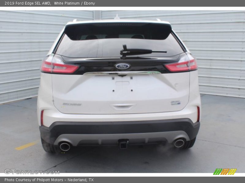 White Platinum / Ebony 2019 Ford Edge SEL AWD