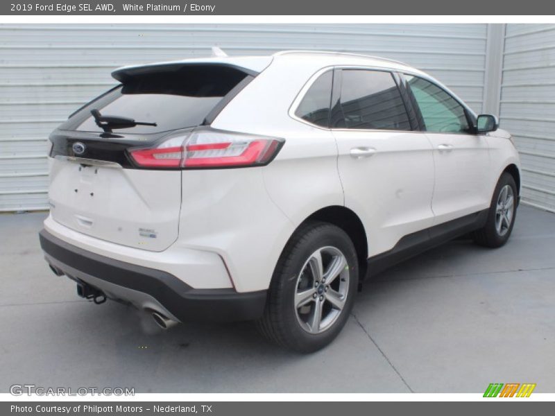 White Platinum / Ebony 2019 Ford Edge SEL AWD