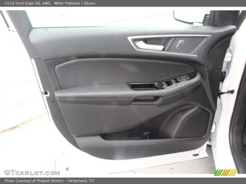 White Platinum / Ebony 2019 Ford Edge SEL AWD