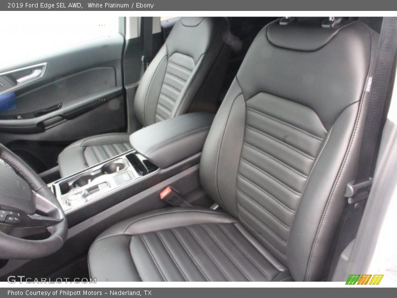 White Platinum / Ebony 2019 Ford Edge SEL AWD