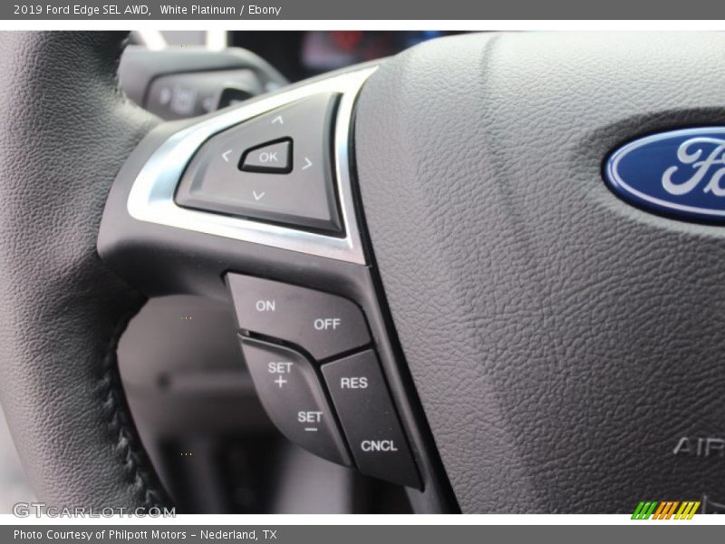 White Platinum / Ebony 2019 Ford Edge SEL AWD
