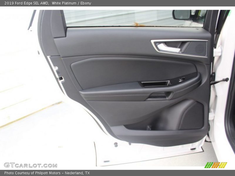 White Platinum / Ebony 2019 Ford Edge SEL AWD