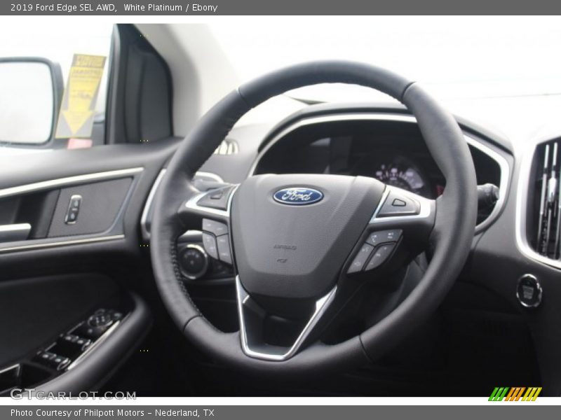 White Platinum / Ebony 2019 Ford Edge SEL AWD