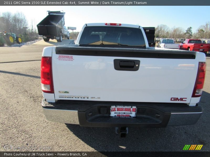 Summit White / Dark Titanium/Light Titanium 2011 GMC Sierra 1500 SLE Extended Cab 4x4