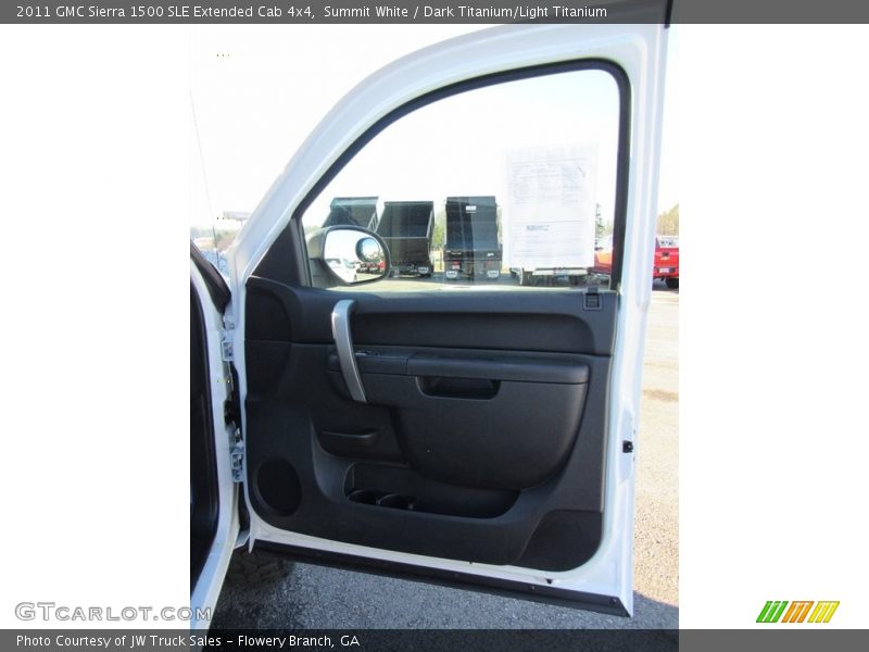 Summit White / Dark Titanium/Light Titanium 2011 GMC Sierra 1500 SLE Extended Cab 4x4
