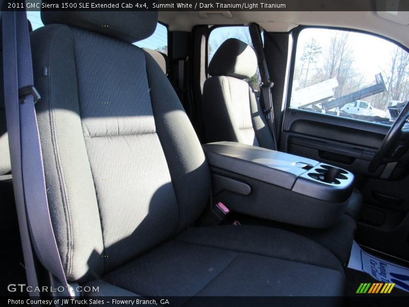 Summit White / Dark Titanium/Light Titanium 2011 GMC Sierra 1500 SLE Extended Cab 4x4