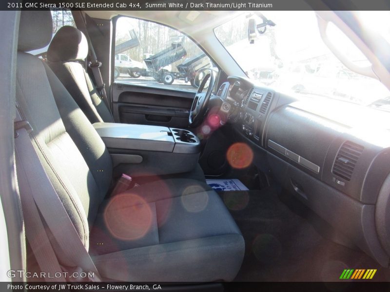Summit White / Dark Titanium/Light Titanium 2011 GMC Sierra 1500 SLE Extended Cab 4x4
