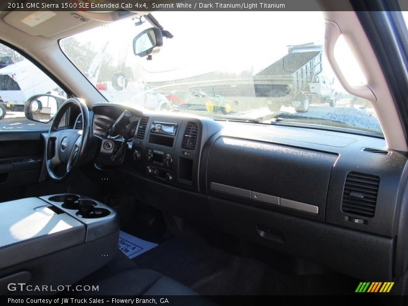 Summit White / Dark Titanium/Light Titanium 2011 GMC Sierra 1500 SLE Extended Cab 4x4