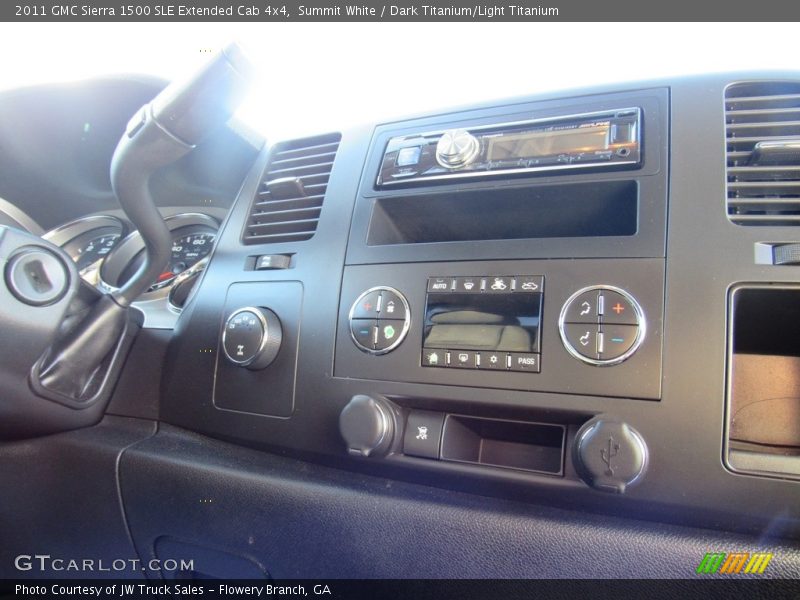 Summit White / Dark Titanium/Light Titanium 2011 GMC Sierra 1500 SLE Extended Cab 4x4