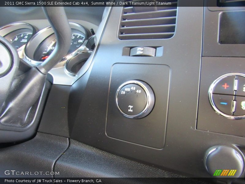 Summit White / Dark Titanium/Light Titanium 2011 GMC Sierra 1500 SLE Extended Cab 4x4