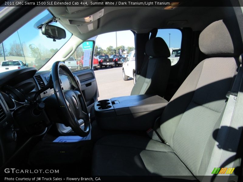 Summit White / Dark Titanium/Light Titanium 2011 GMC Sierra 1500 SLE Extended Cab 4x4