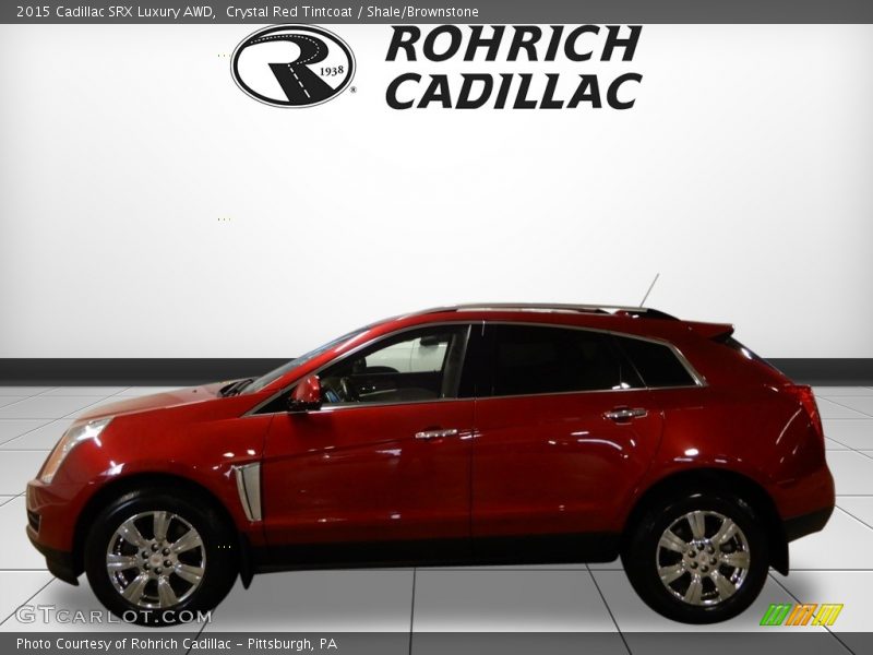 Crystal Red Tintcoat / Shale/Brownstone 2015 Cadillac SRX Luxury AWD