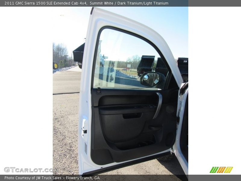 Summit White / Dark Titanium/Light Titanium 2011 GMC Sierra 1500 SLE Extended Cab 4x4