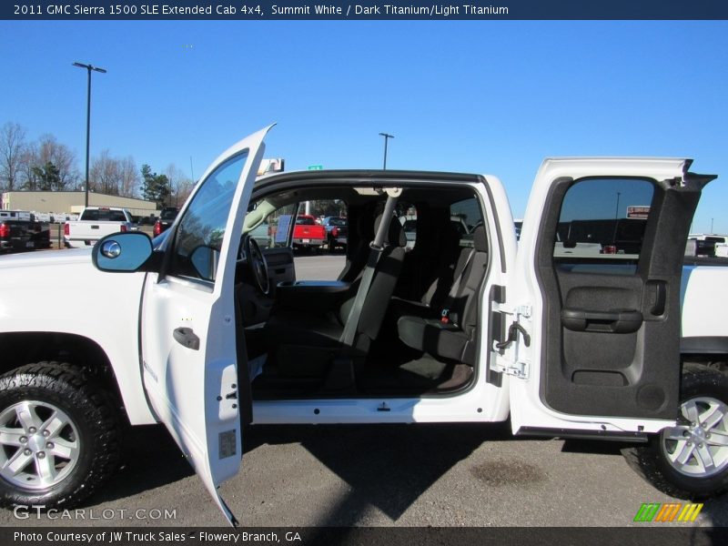 Summit White / Dark Titanium/Light Titanium 2011 GMC Sierra 1500 SLE Extended Cab 4x4