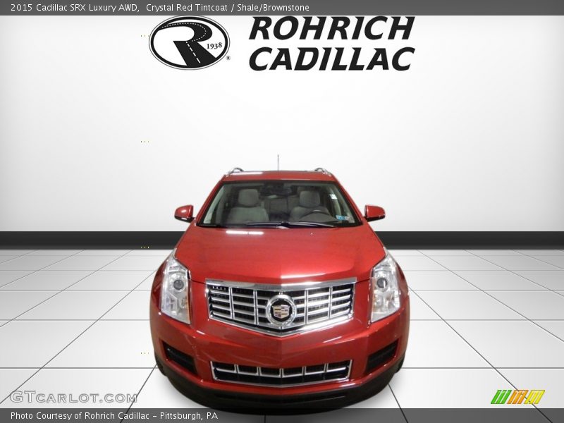Crystal Red Tintcoat / Shale/Brownstone 2015 Cadillac SRX Luxury AWD