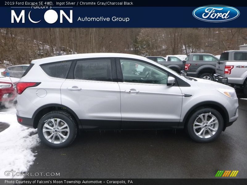 Ingot Silver / Chromite Gray/Charcoal Black 2019 Ford Escape SE 4WD