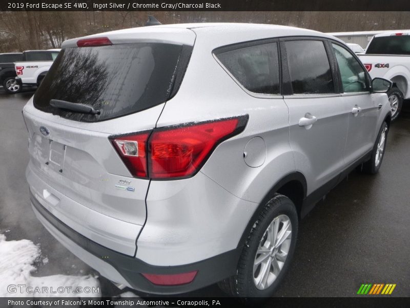 Ingot Silver / Chromite Gray/Charcoal Black 2019 Ford Escape SE 4WD
