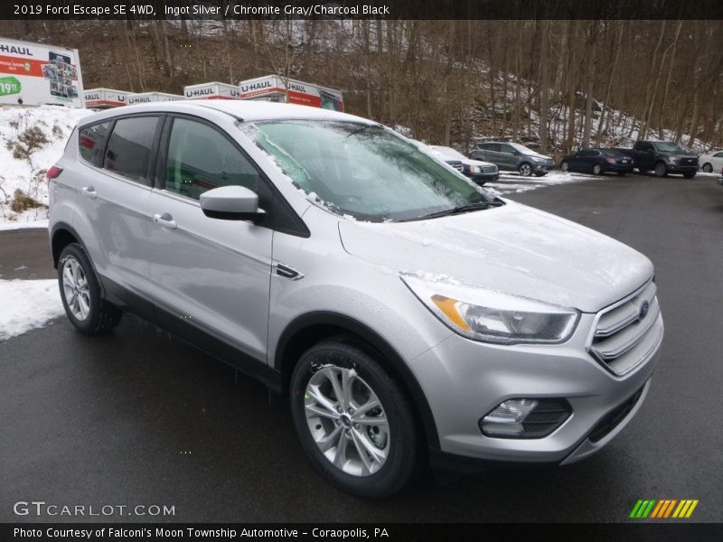 Ingot Silver / Chromite Gray/Charcoal Black 2019 Ford Escape SE 4WD