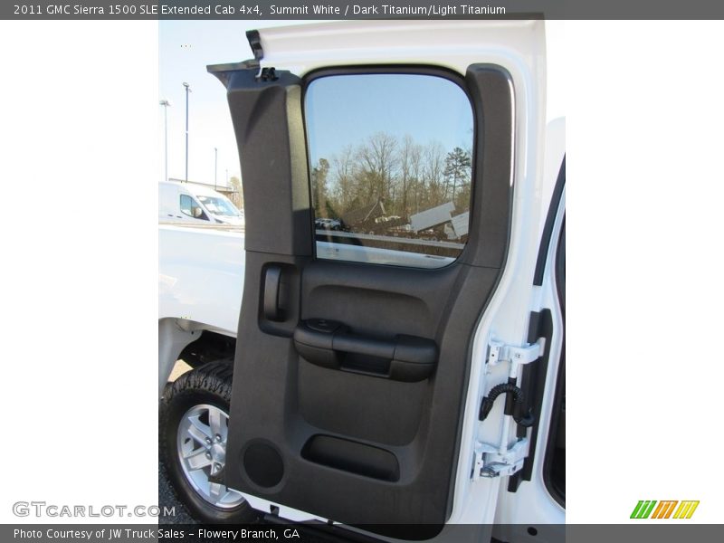 Summit White / Dark Titanium/Light Titanium 2011 GMC Sierra 1500 SLE Extended Cab 4x4