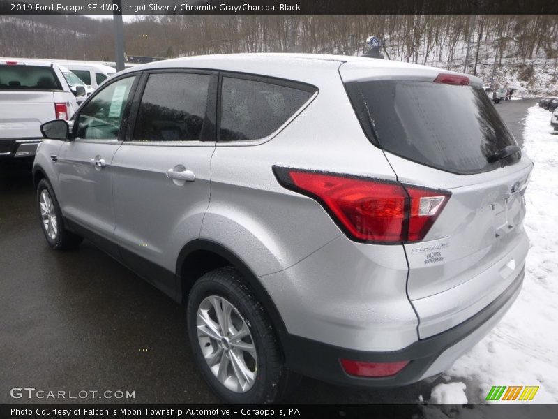 Ingot Silver / Chromite Gray/Charcoal Black 2019 Ford Escape SE 4WD