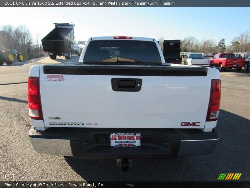 Summit White / Dark Titanium/Light Titanium 2011 GMC Sierra 1500 SLE Extended Cab 4x4