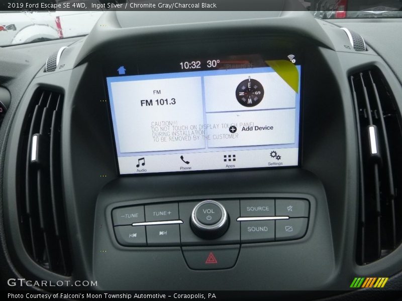 Ingot Silver / Chromite Gray/Charcoal Black 2019 Ford Escape SE 4WD