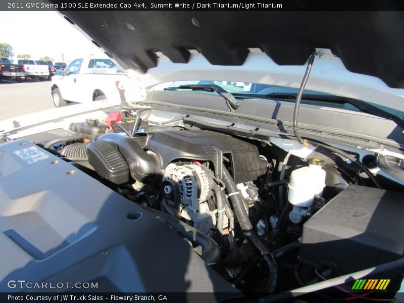 Summit White / Dark Titanium/Light Titanium 2011 GMC Sierra 1500 SLE Extended Cab 4x4