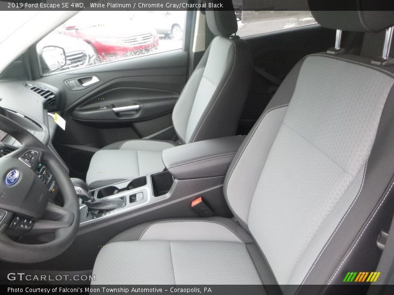 White Platinum / Chromite Gray/Charcoal Black 2019 Ford Escape SE 4WD
