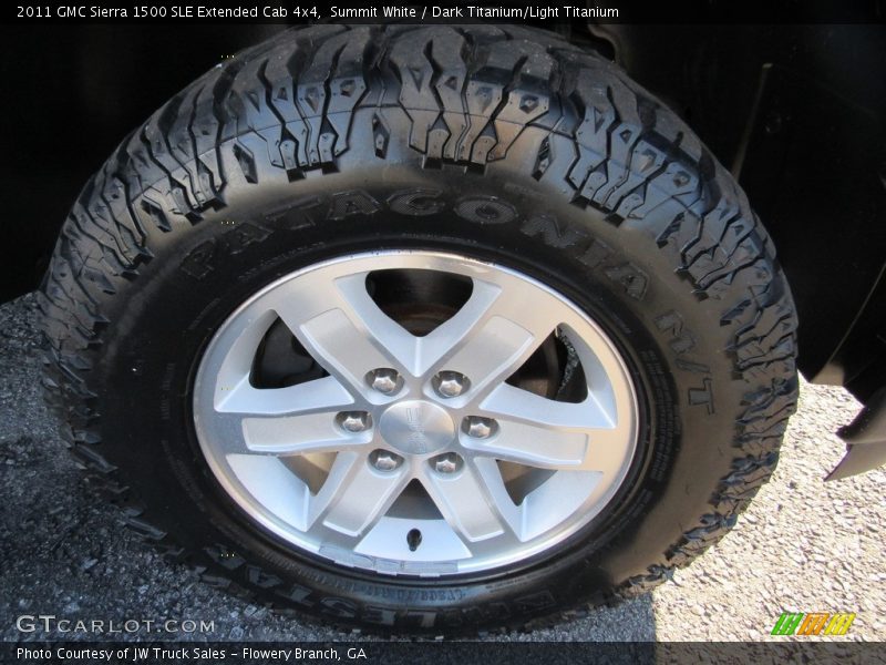 Summit White / Dark Titanium/Light Titanium 2011 GMC Sierra 1500 SLE Extended Cab 4x4