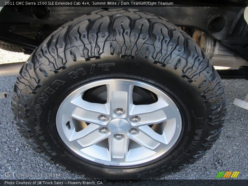 Summit White / Dark Titanium/Light Titanium 2011 GMC Sierra 1500 SLE Extended Cab 4x4