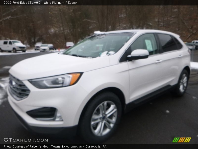 White Platinum / Ebony 2019 Ford Edge SEL AWD