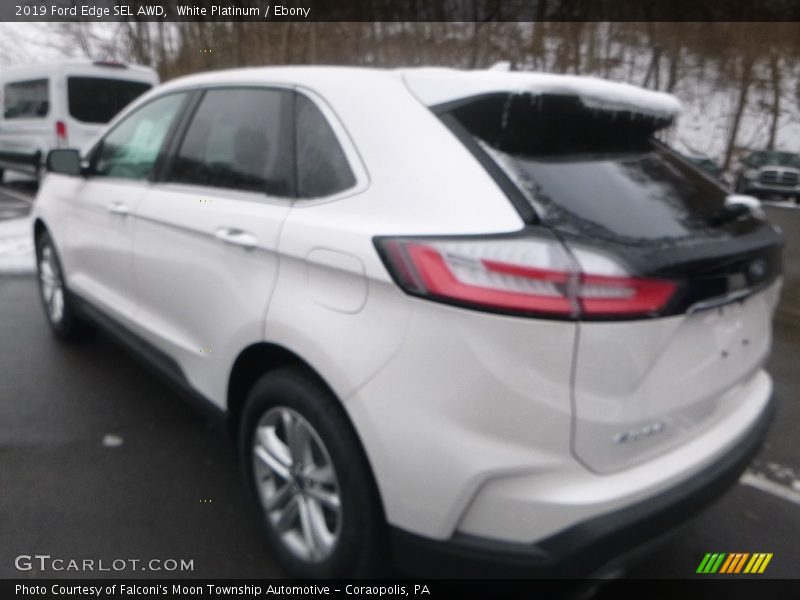 White Platinum / Ebony 2019 Ford Edge SEL AWD