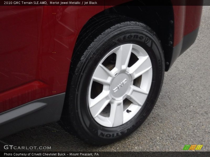 Merlot Jewel Metallic / Jet Black 2010 GMC Terrain SLE AWD