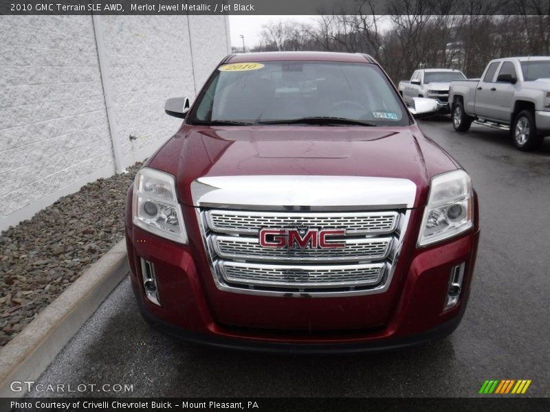 Merlot Jewel Metallic / Jet Black 2010 GMC Terrain SLE AWD