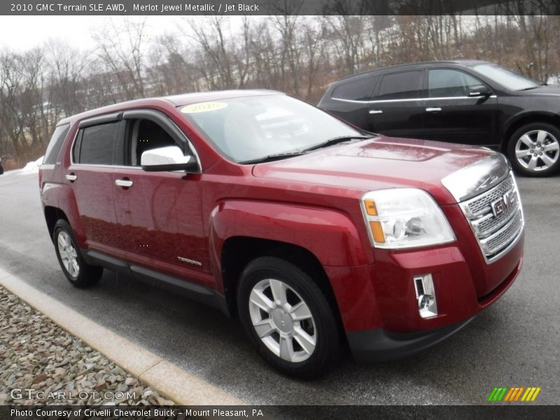 Merlot Jewel Metallic / Jet Black 2010 GMC Terrain SLE AWD