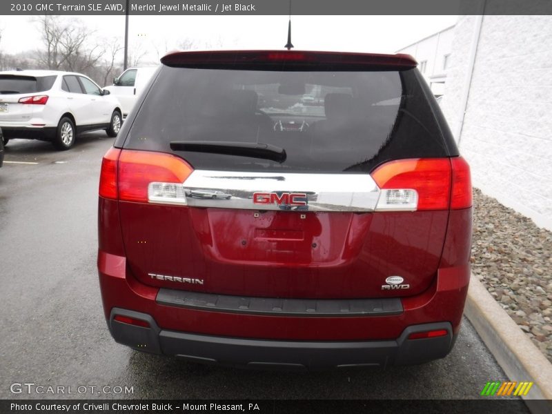 Merlot Jewel Metallic / Jet Black 2010 GMC Terrain SLE AWD