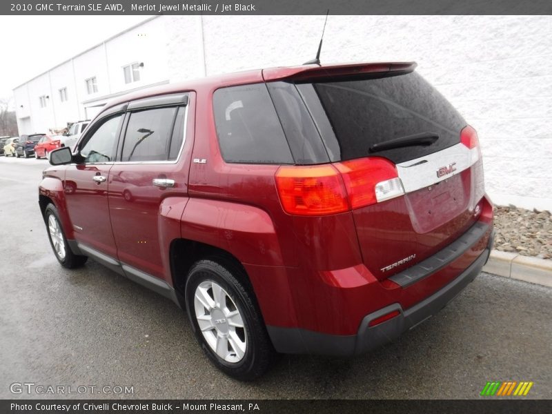 Merlot Jewel Metallic / Jet Black 2010 GMC Terrain SLE AWD