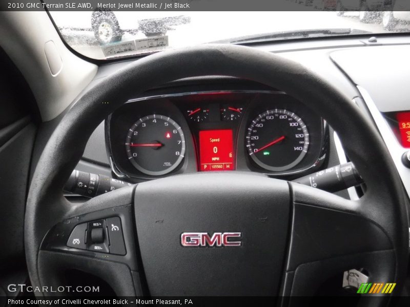 Merlot Jewel Metallic / Jet Black 2010 GMC Terrain SLE AWD