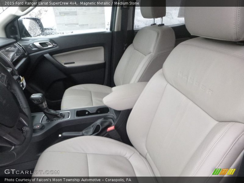 Front Seat of 2019 Ranger Lariat SuperCrew 4x4