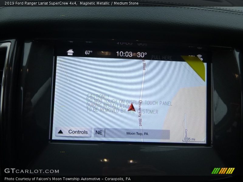 Navigation of 2019 Ranger Lariat SuperCrew 4x4