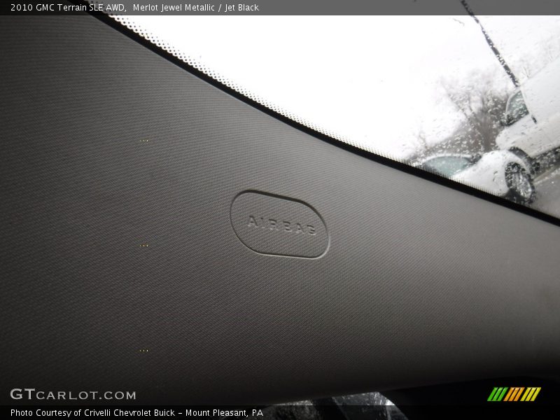 Merlot Jewel Metallic / Jet Black 2010 GMC Terrain SLE AWD