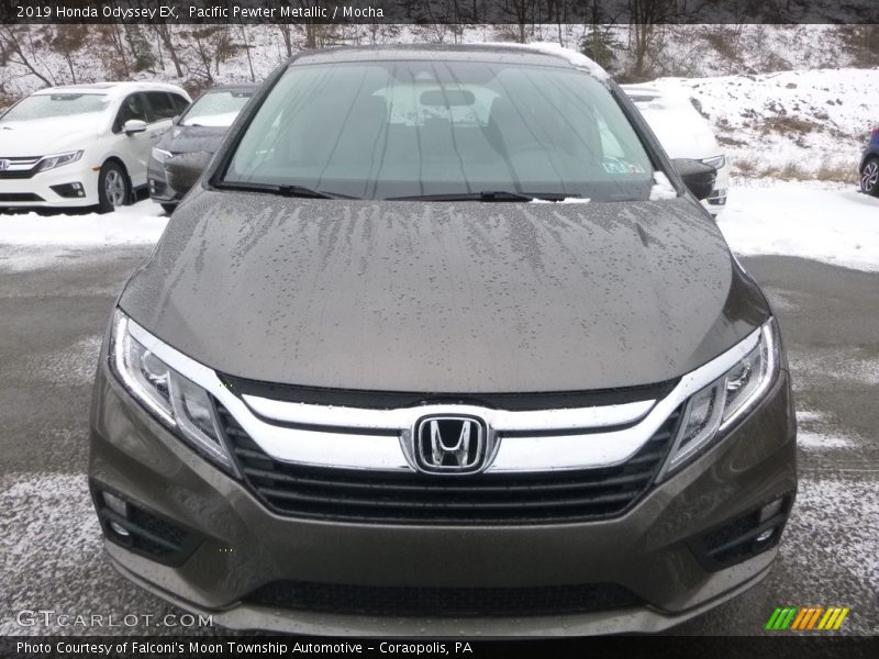 Pacific Pewter Metallic / Mocha 2019 Honda Odyssey EX