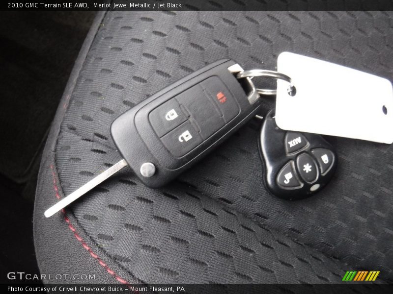 Merlot Jewel Metallic / Jet Black 2010 GMC Terrain SLE AWD